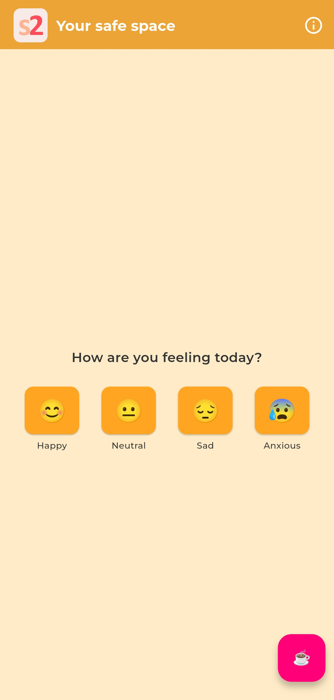 Mood selection screen